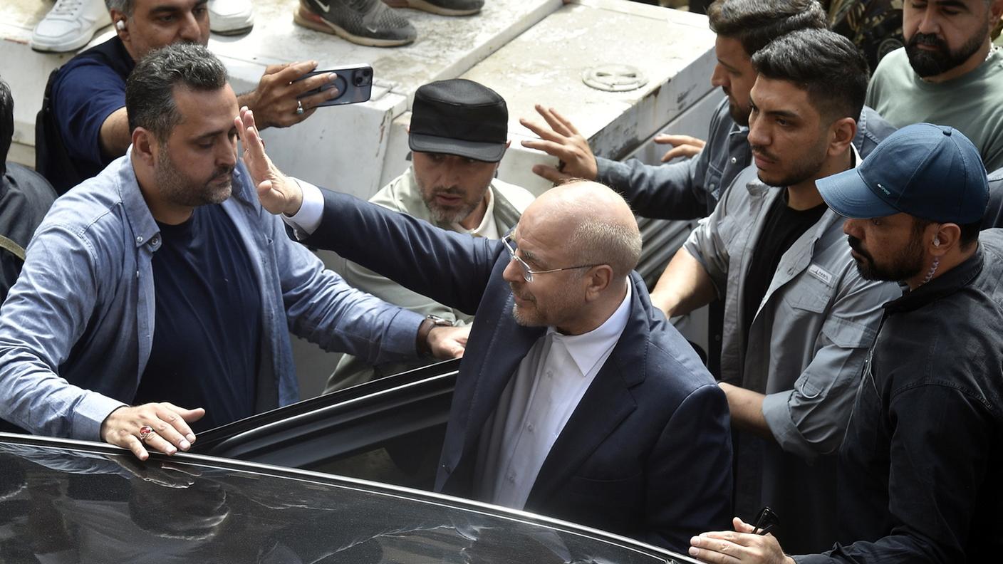 Il presidente del parlamento iraniano Mohammad-Bagher Ghalibaf 