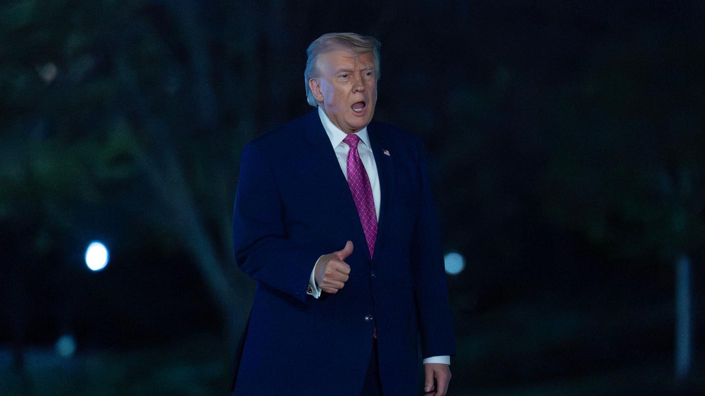 Il presidente statunitense Donald Trump