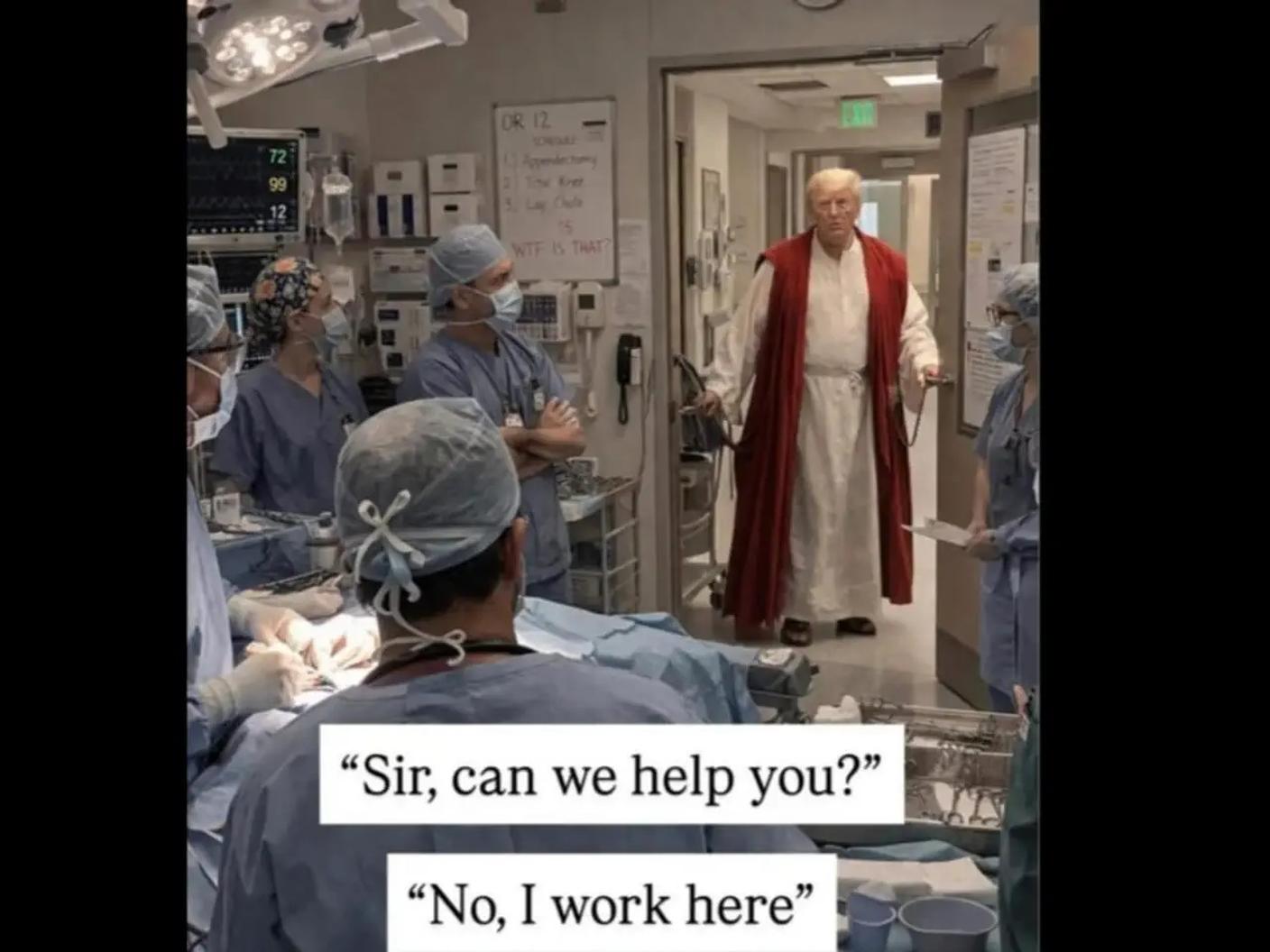 Sui social sono comparsi diversi meme che fanno ironia sulla spiegazione fornita da Trump