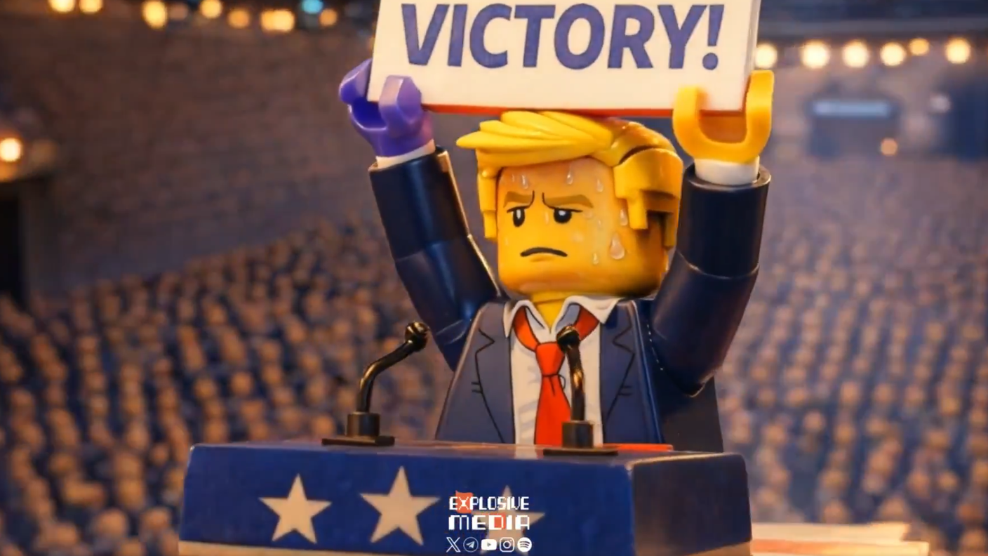 Il presidente americano in formato Lego
