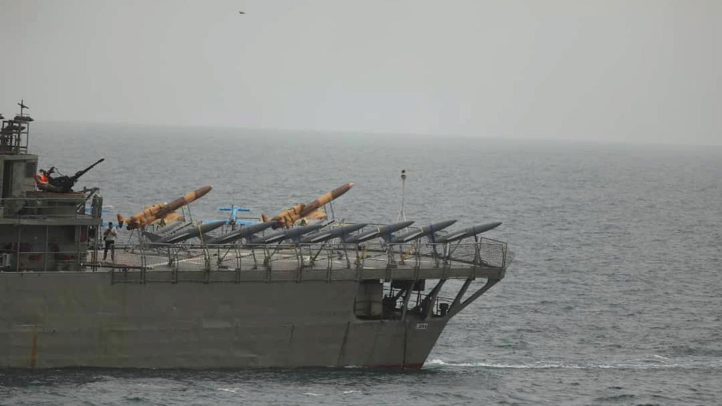 Un sistema di difesa con droni iraniano