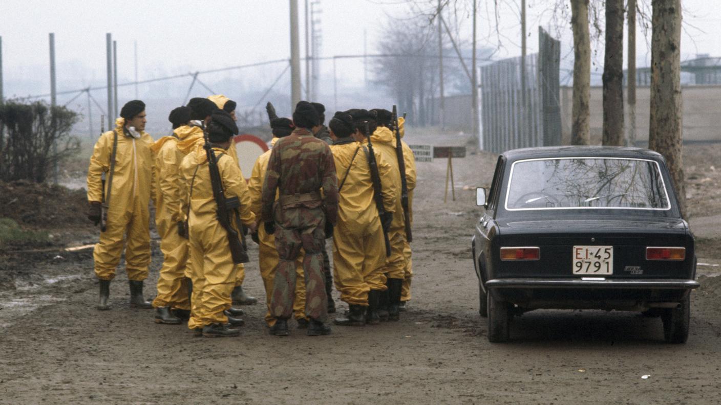 Un'immagine scattata a Seveso il 22 febbraio del 1977