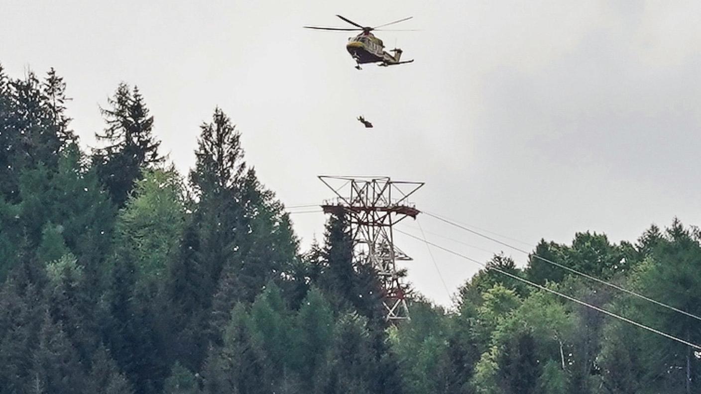 Partendo dal lago Maggiore, la funivia arriva a quota 1'491 metri