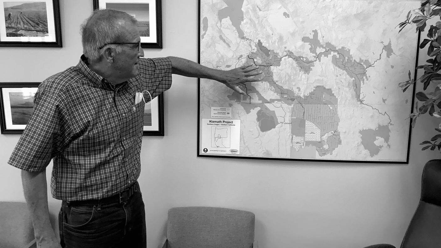 Paul Simmons, direttore esecutivo del Consorzio dei consumatori d’acqua del Klamath Project, creato a inizio Novecento
