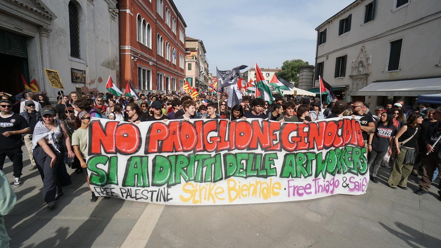La protesta contro la presenza israeliana di venerdì