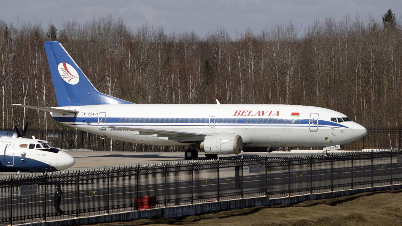 Un aereo della compagnia bielorussa Belavia