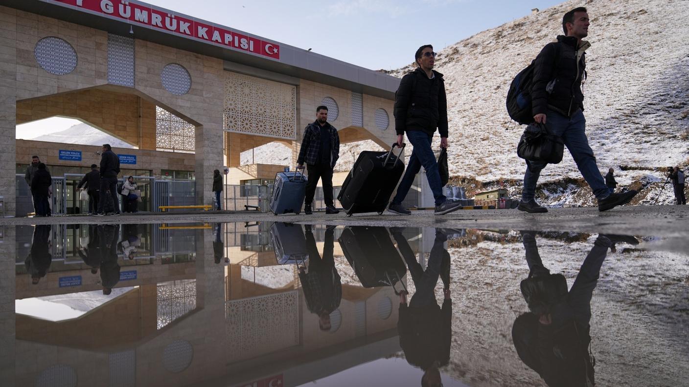 Il confine tra l'Iran e laTurchia al valico di frontiera di Kapikoy, nella provincia orientale di Van, in Turchia.