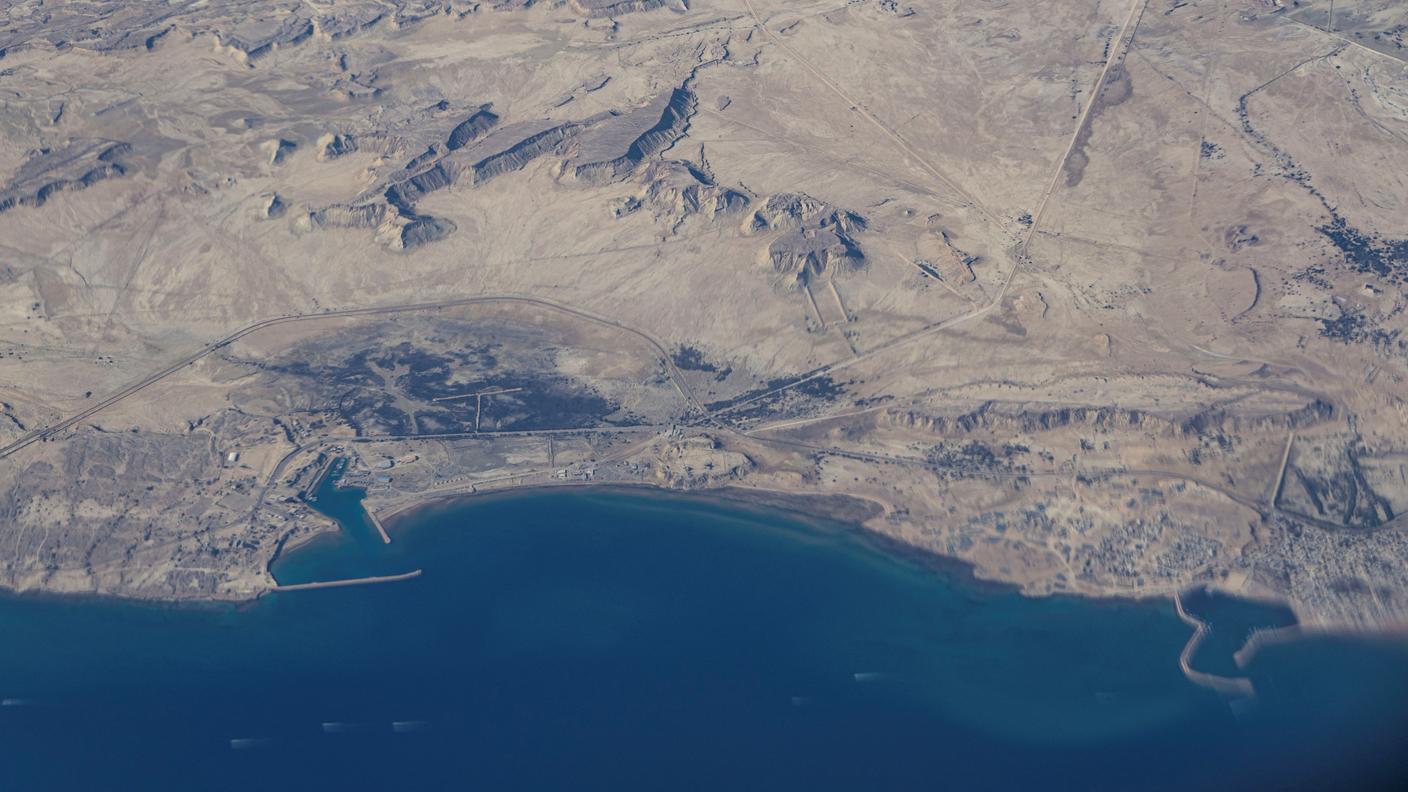 L'area di Bandar Abbas, dove sono state sentite diverse esplosioni