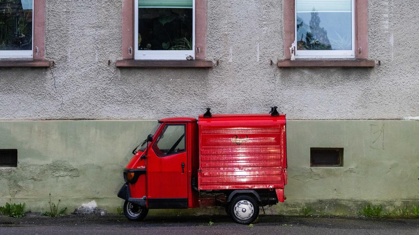 Foto d'archivio: un motocarro Ape