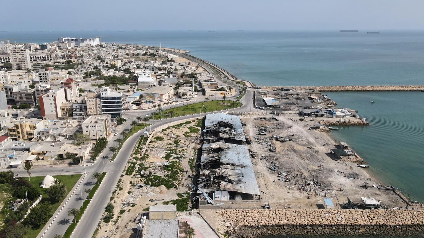 L'isola di Qeshm nello Stretto di Hormuz il 13 aprile. A più riprese è stata attaccata dall'aviazione statunitense