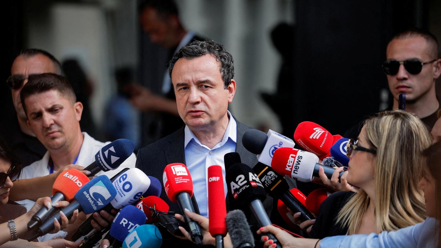 Il premier uscente Albin Kurti 