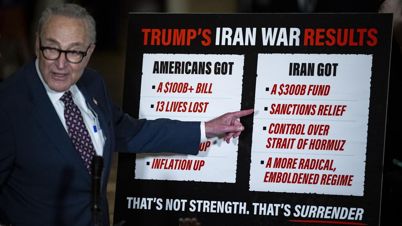 Chuck Schumer, capo della minoranza democratica al Senato, ha riassunto così i risultati della guerra scatenata contro l'Iran