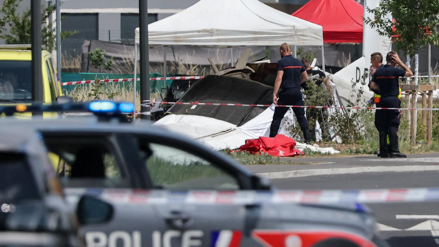 La polizia sul luogo dell'incidente