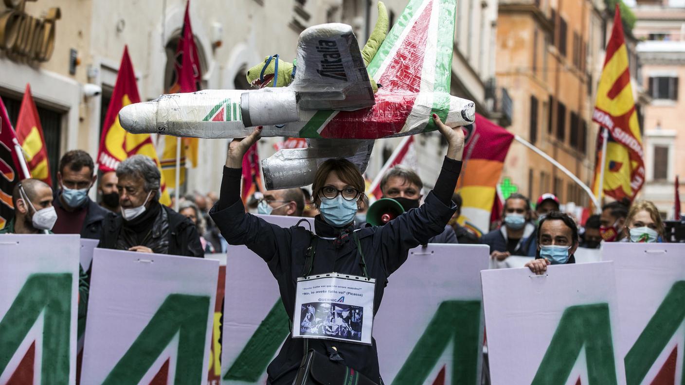 Personale di Alitalia in  agitazione