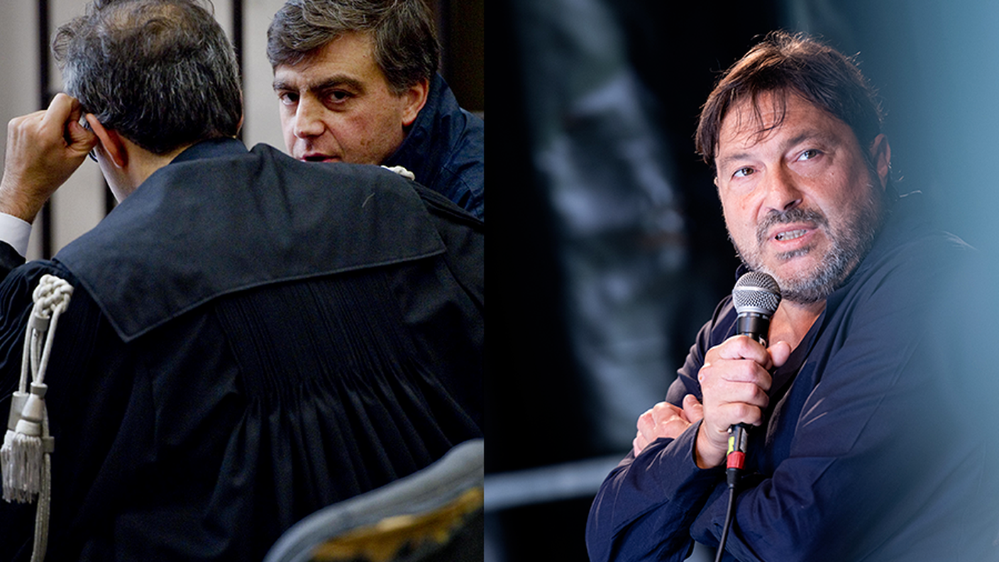Valter Lavitola (a sinistra) e Sigfrido Ranucci