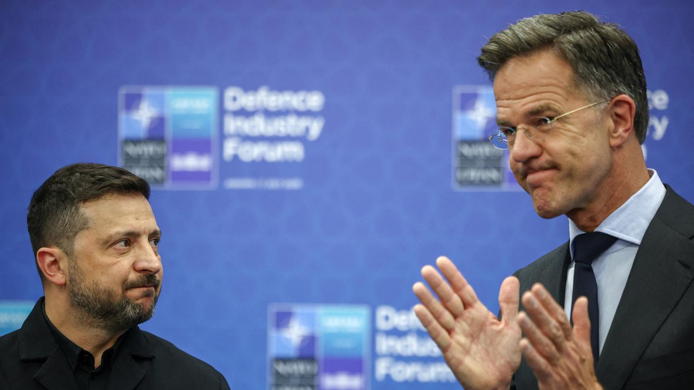 Volodymyr Zelensky e Mark Rutte ad Ankara