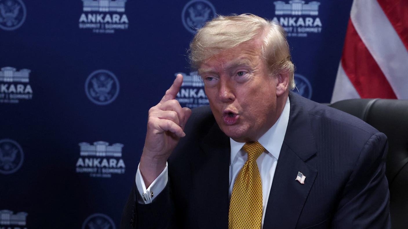 Il presidente USA Donald Trump al vertice NATO di Ankara