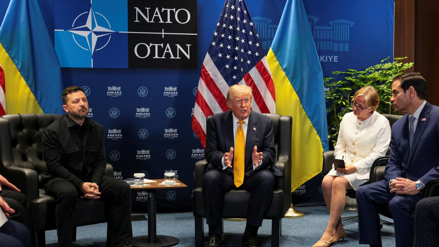 Volodymyr Zelensky, Donald Trump e Marco Rubio ad Ankara