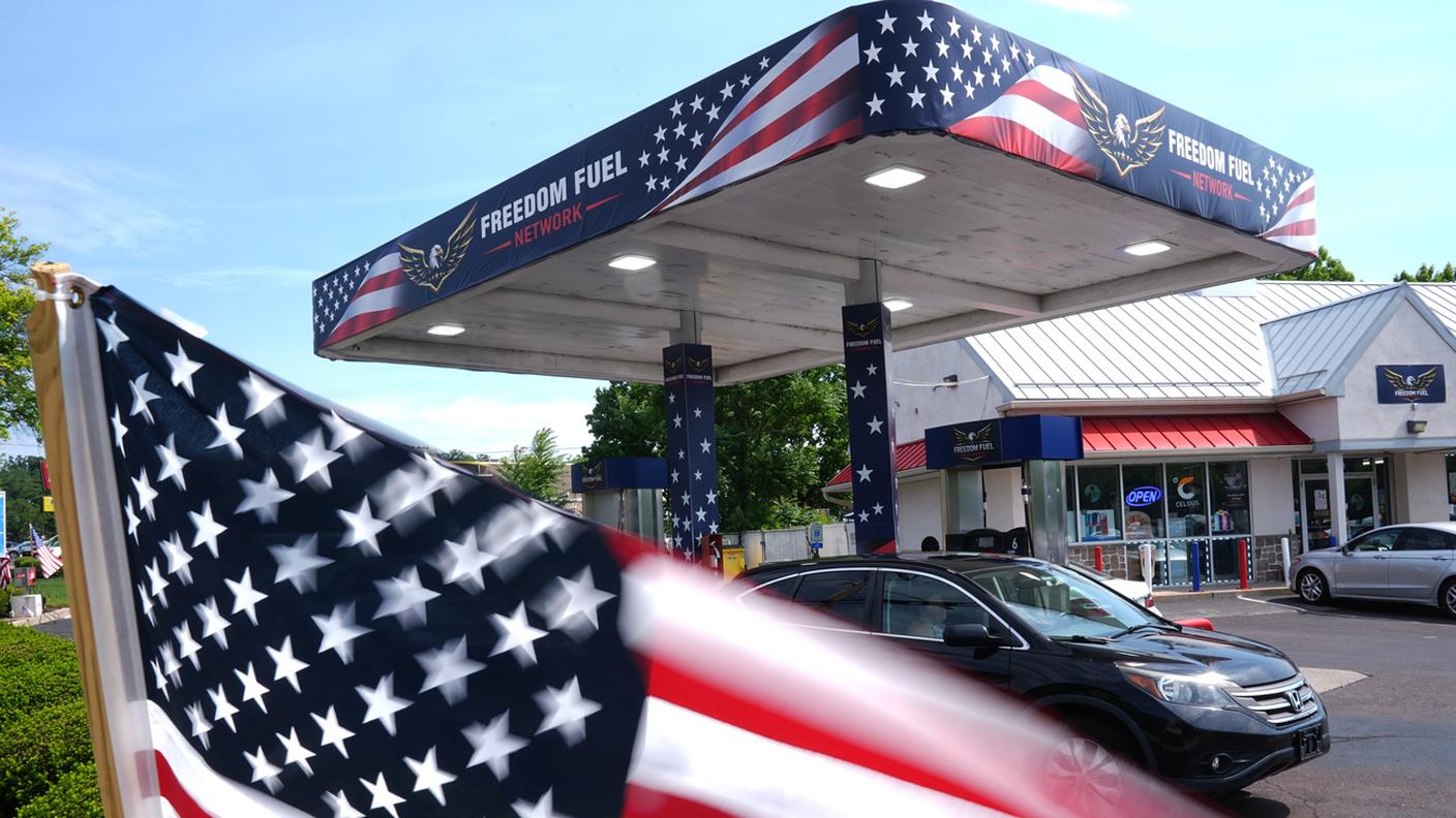 Un distributore "Freedom Fuel" in Pennsylvania