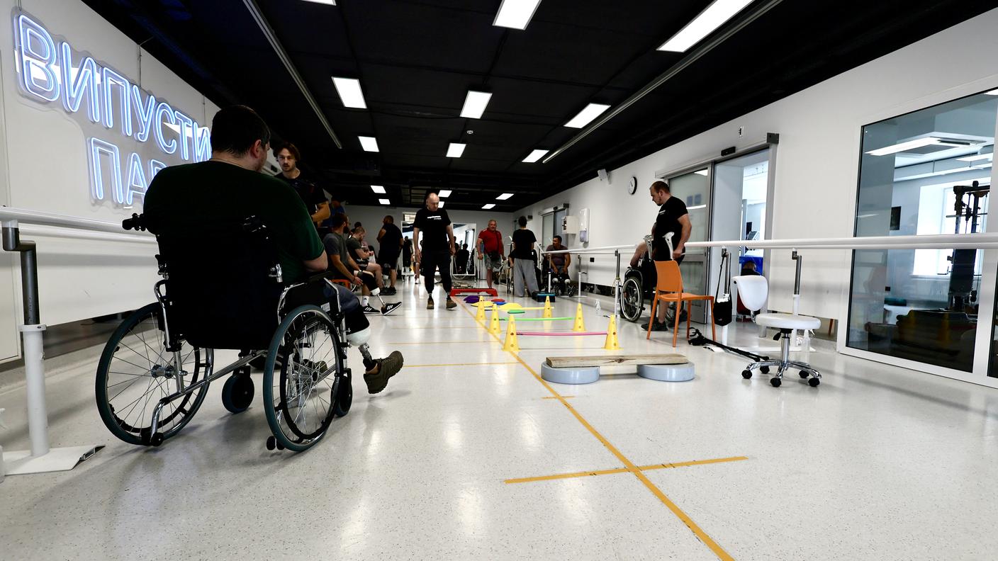 Gli spazi per la riabilitazione del Superhumans Center di Leopoli