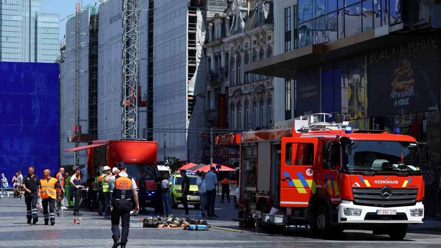 L'intervento di polizia e pompieri