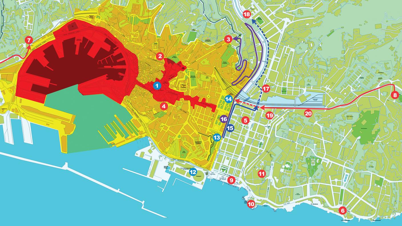 Vertice del G8 a Genova: i luoghi