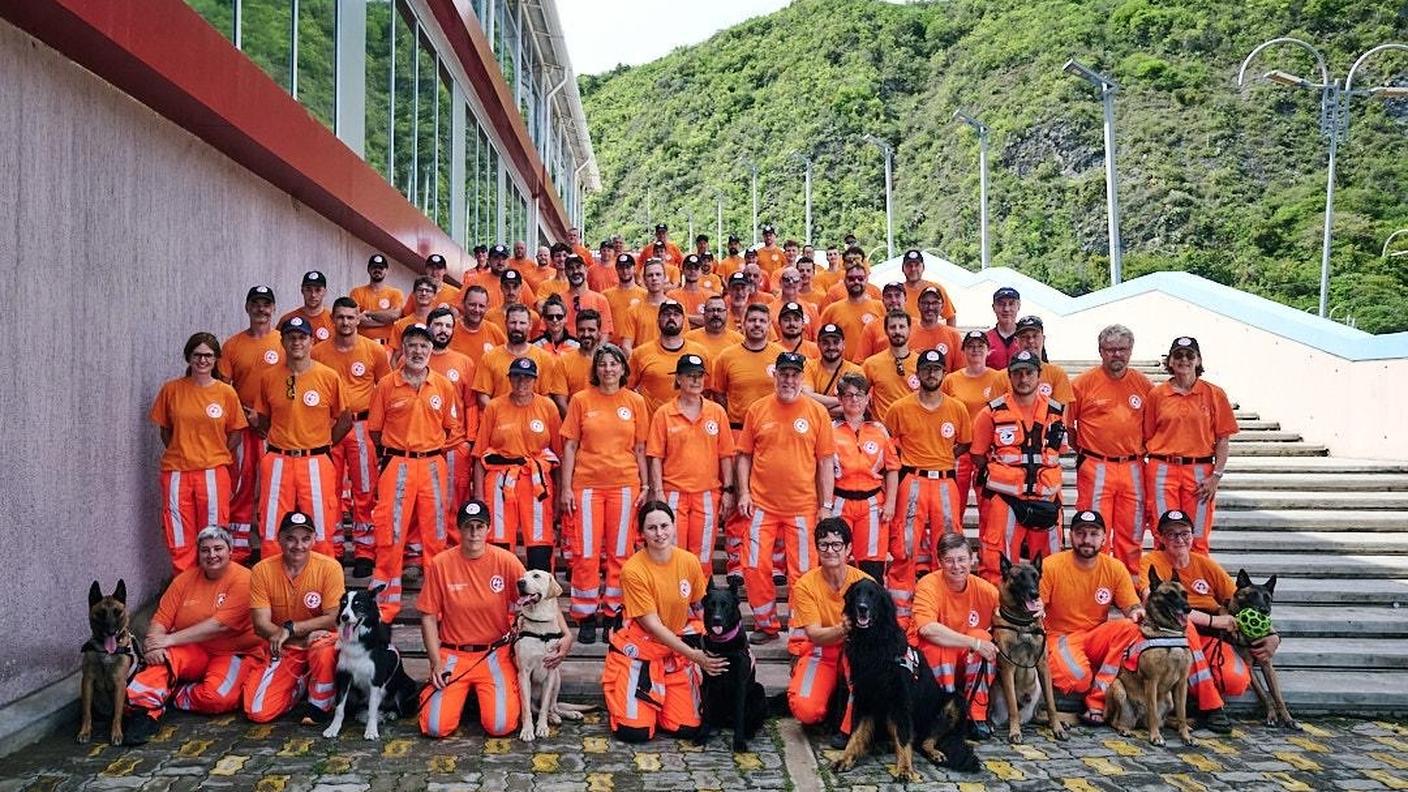 I soccorritori arrivati dalla Svizzera
