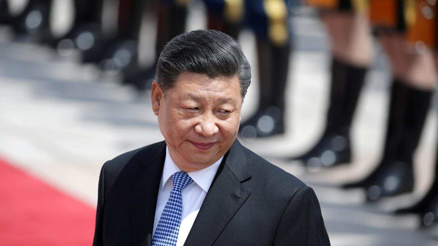 Ieri, l'arrivo del capo dello Stato cinese nel capoluogo tibetano
