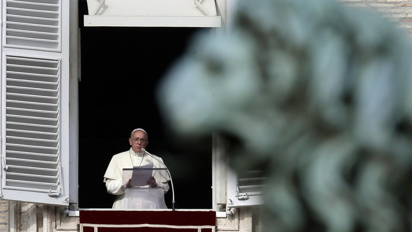 Il Papa durante l'Angelus