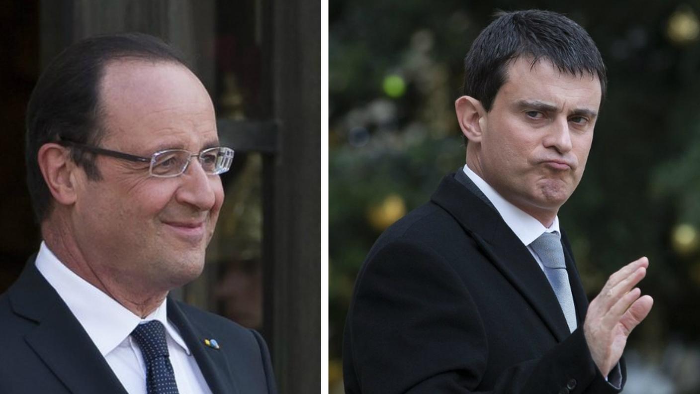 François Hollande e Manuel Valls