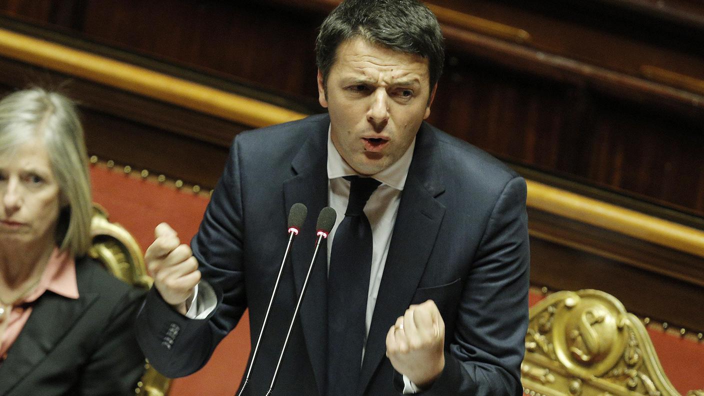 matteo renzi senato dibattito ansa 24.02.13.jpg