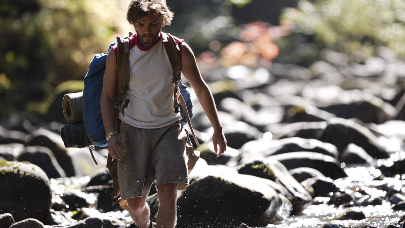 L'attore Emile Hirsch, che impersona Chris McCandless in una scena del film