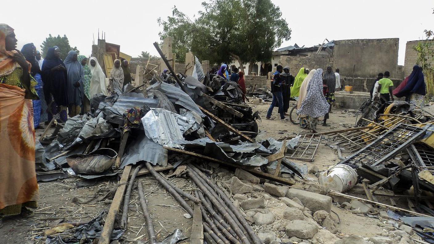 Le conseguenze dell'attentato di domenica a Maiduguri