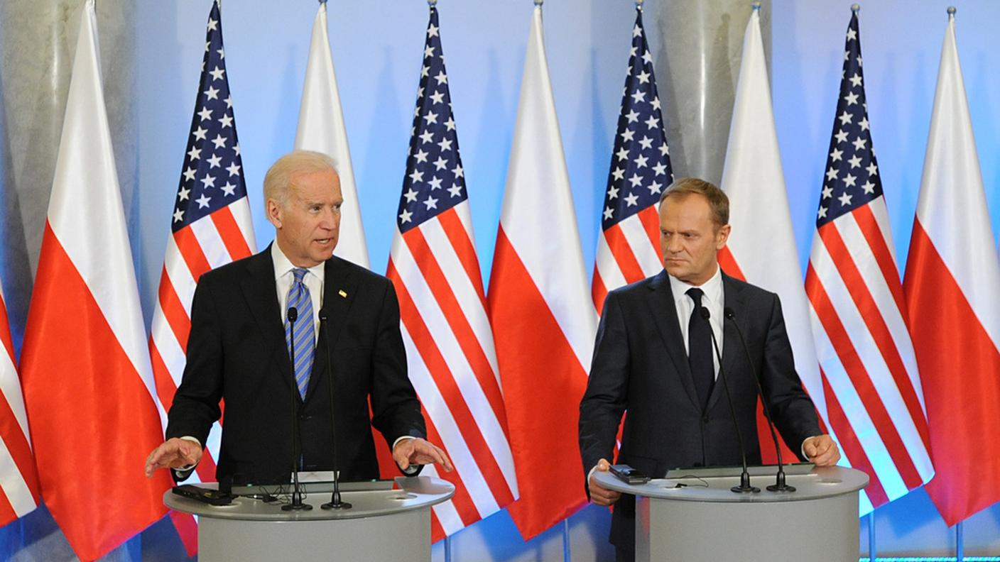 Biden a Varsavia con il premier polacco Donald Tusk