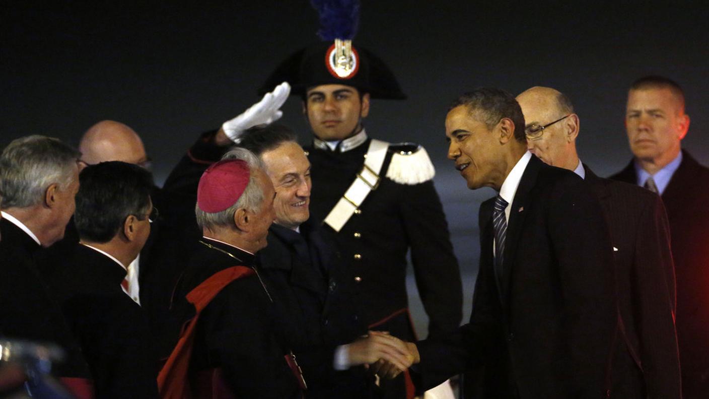 L'arrivo del capo di Stato statunitense a Roma