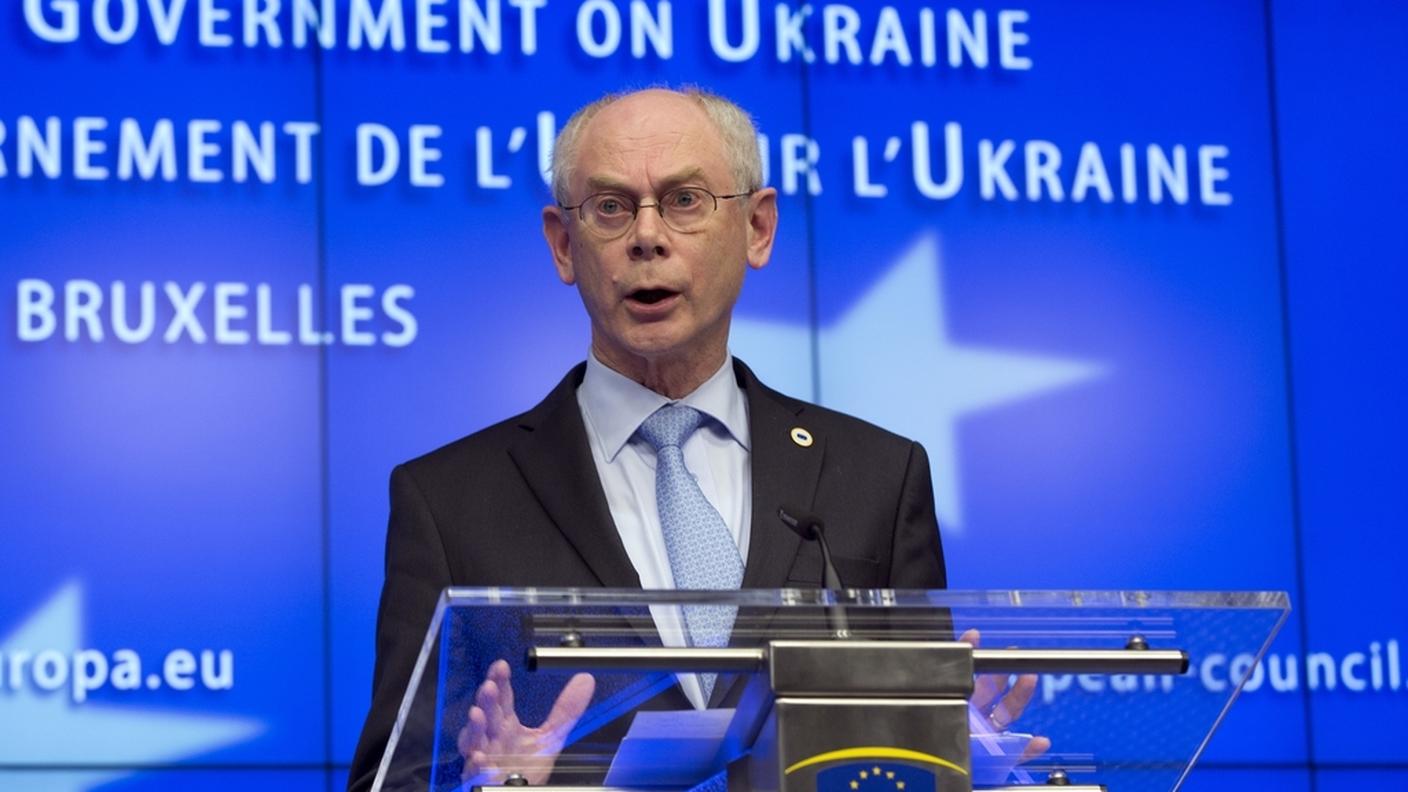 Il presidente del Consiglio europeo Van Rompuy