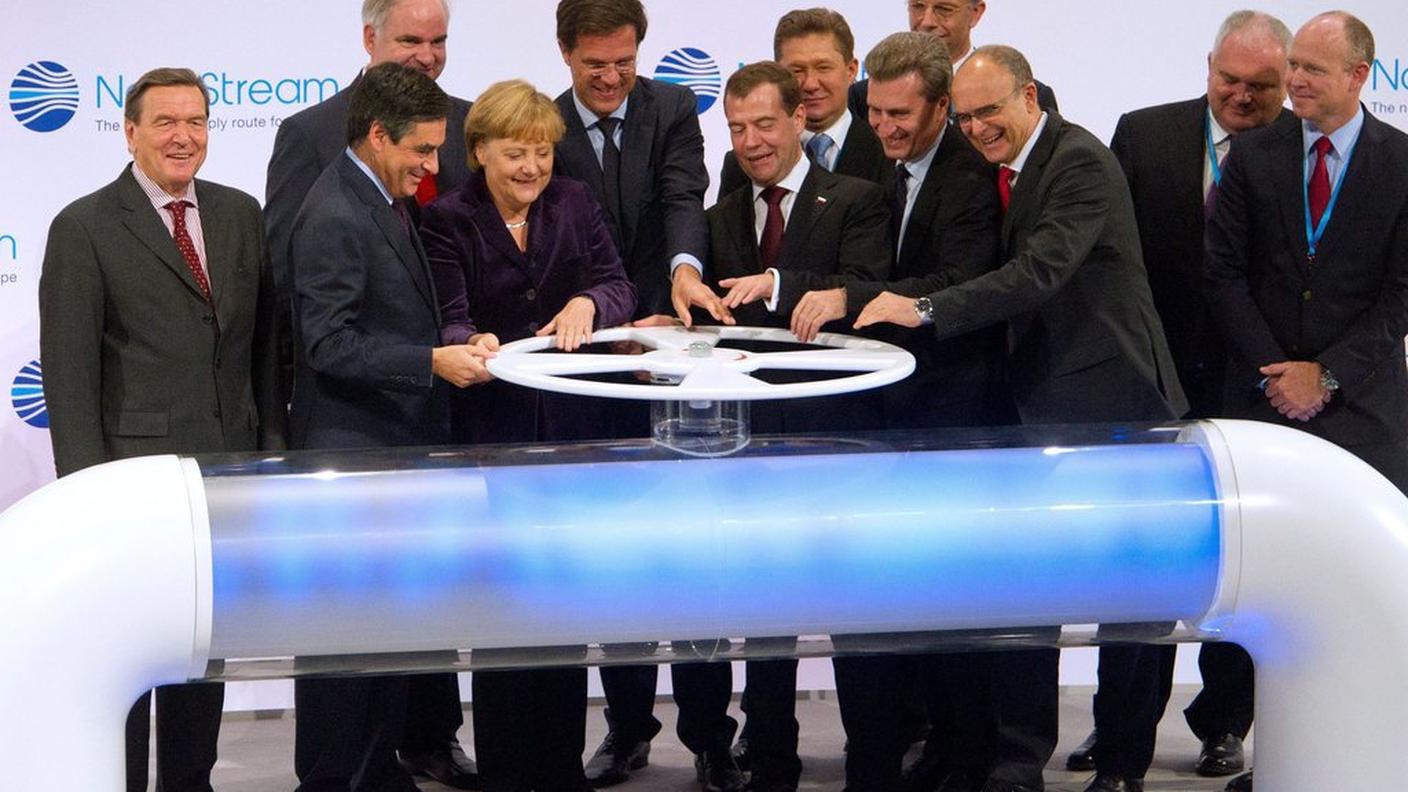L'inaugurazione del Nord Stream nel 2011