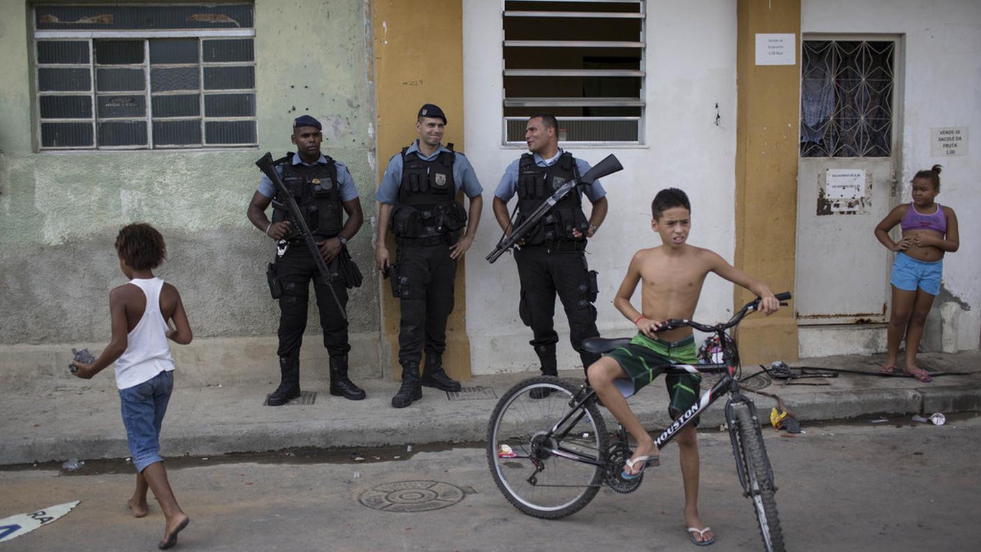 Una delle favela teatro degli scontri degli scorsi giorni