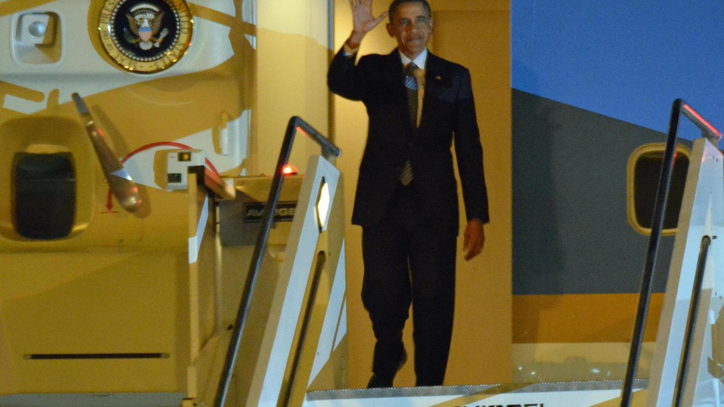 L'arrivo del capo di Stato statunitense a Roma