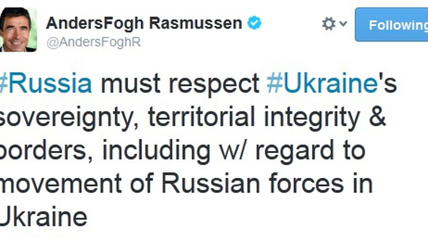 Il segretario generale della NATO Anders Fogh Rasmussen