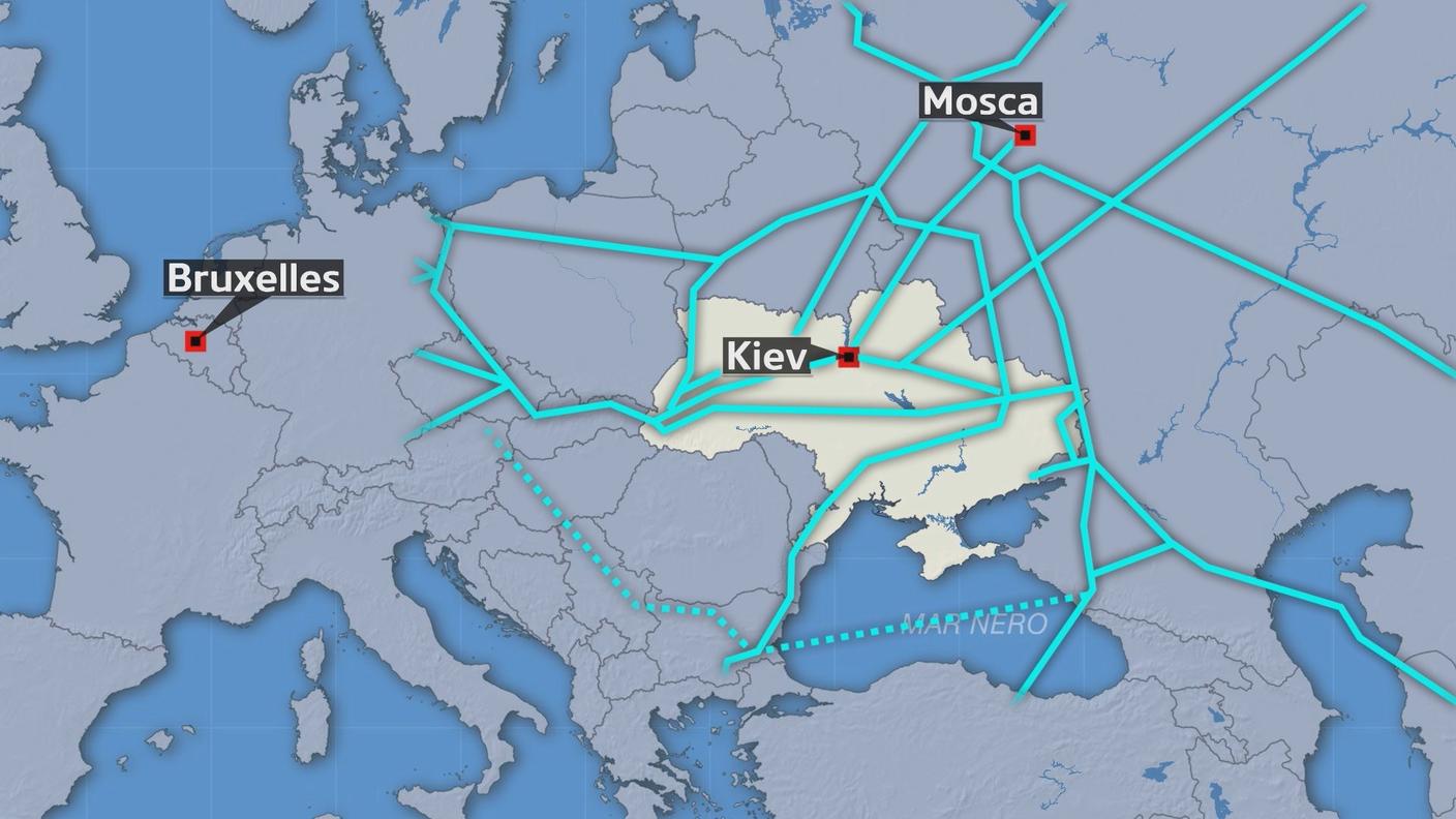 I gasdotti russi attraversano l'Ucraina e portano il metano anche in Europa