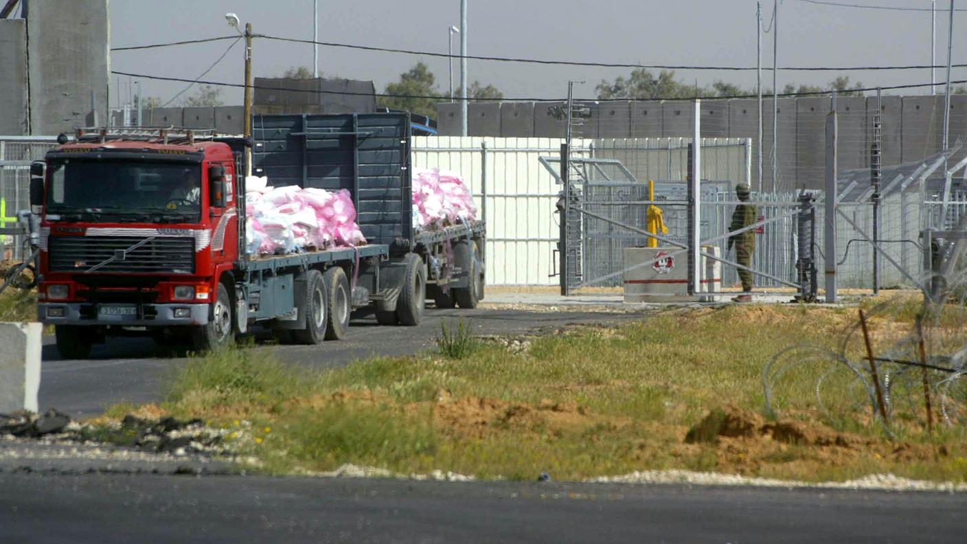 Il valico di Kerem Shalom, riaperto domenica dagli israeliani