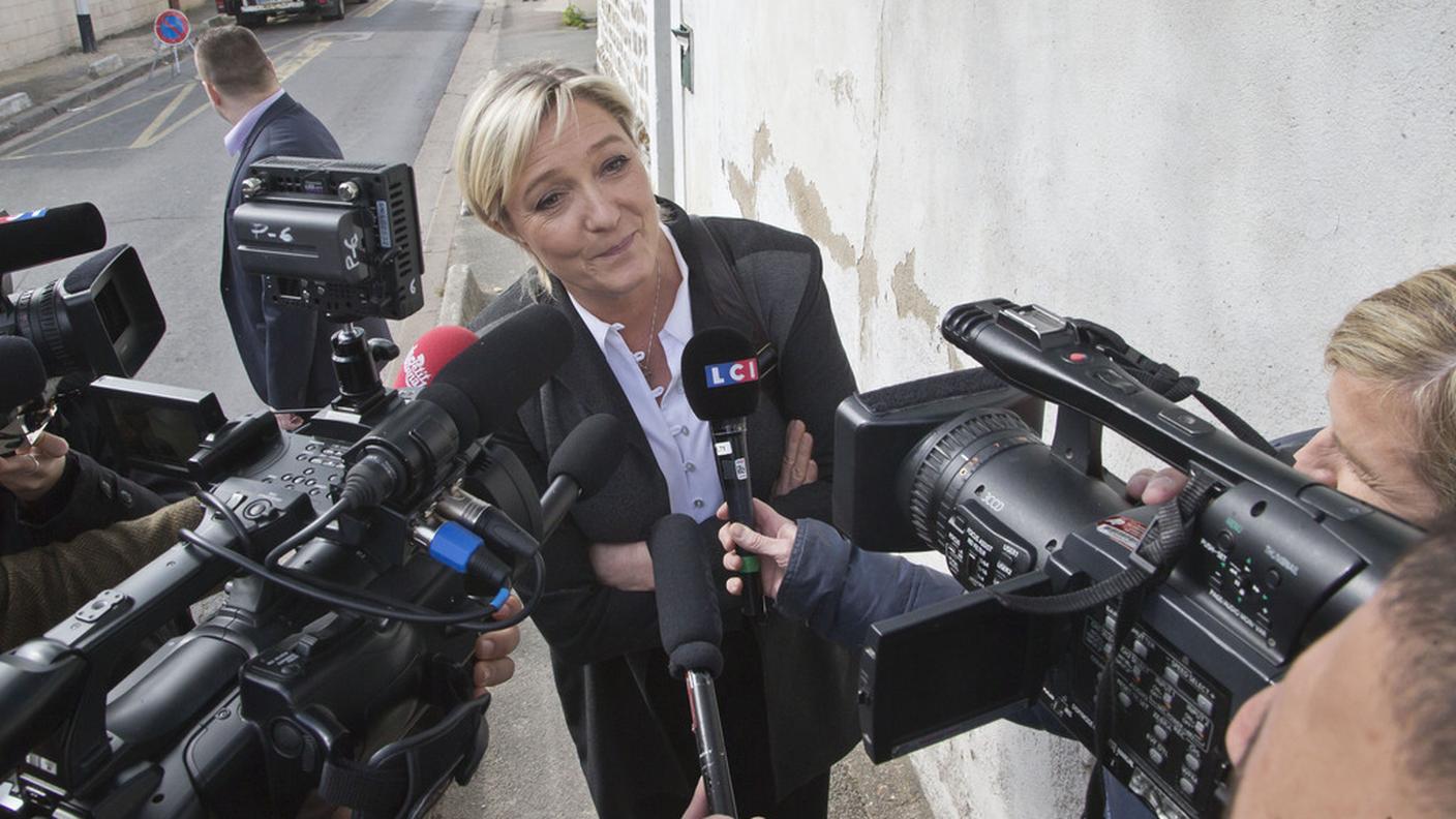 Fari tutti puntati sulla leader del Front National Marine Le Pen