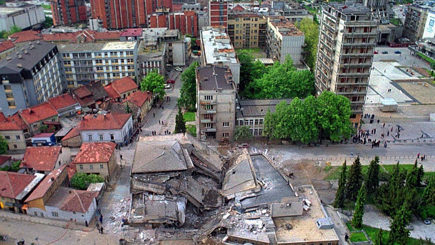 Edificio distrutto a Uzice