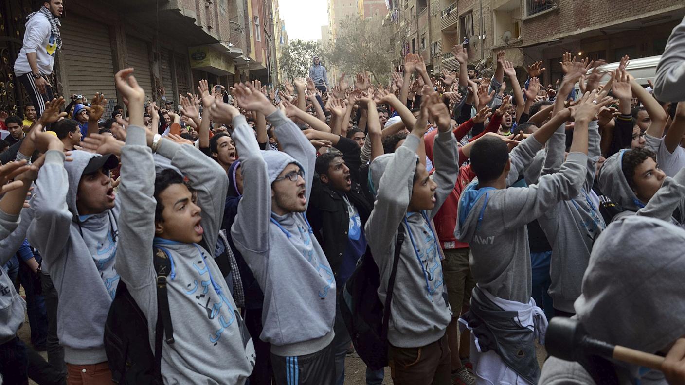 I sostenitori di Morsi in piazza