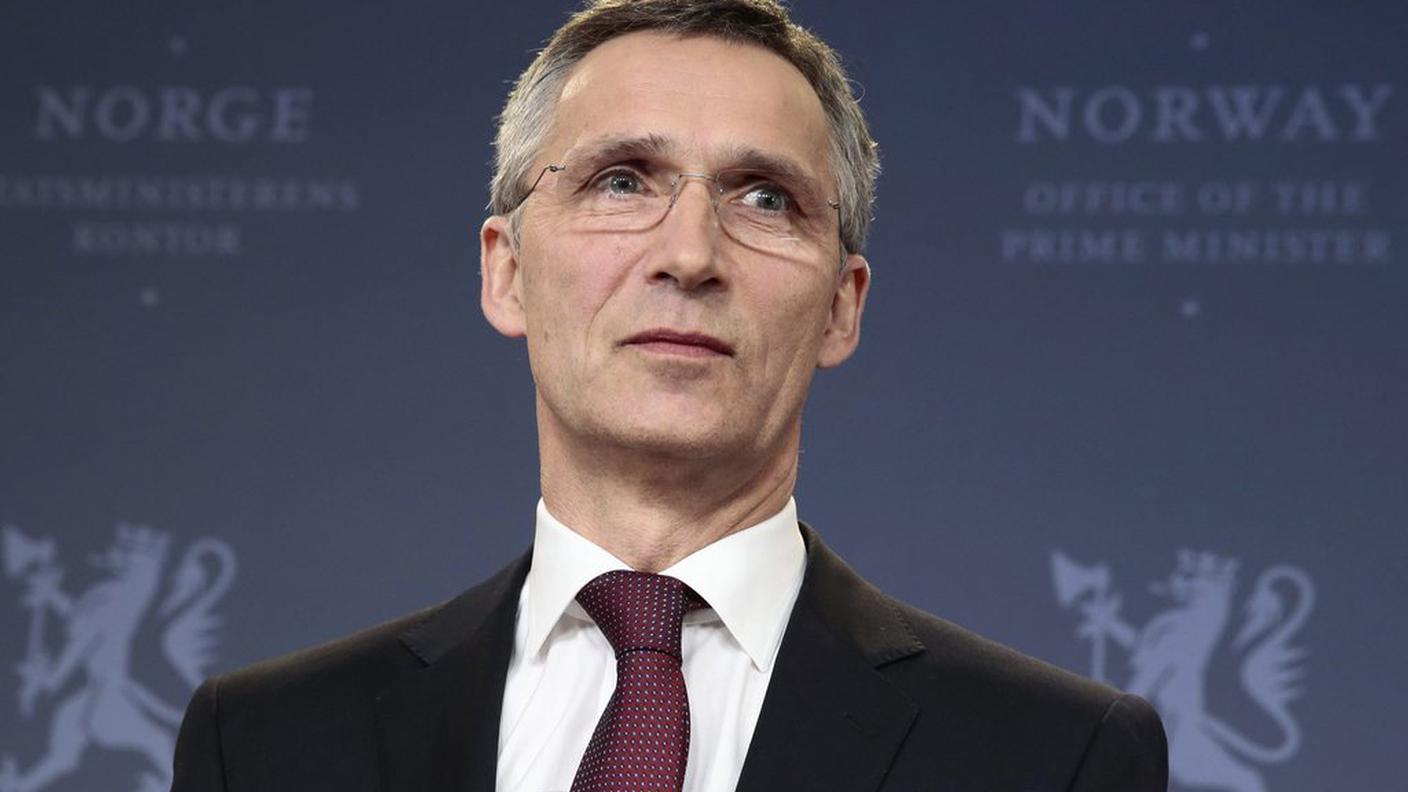 Stoltenberg segretario NATO Oslo 28.3.2014 ky.JPG