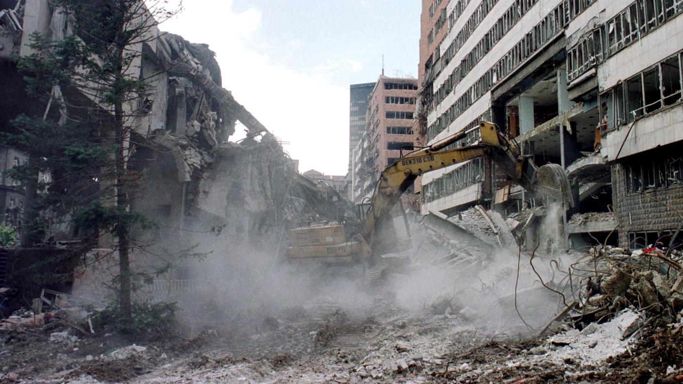 Belgrado, quartier generale della Difesa nel 1999...