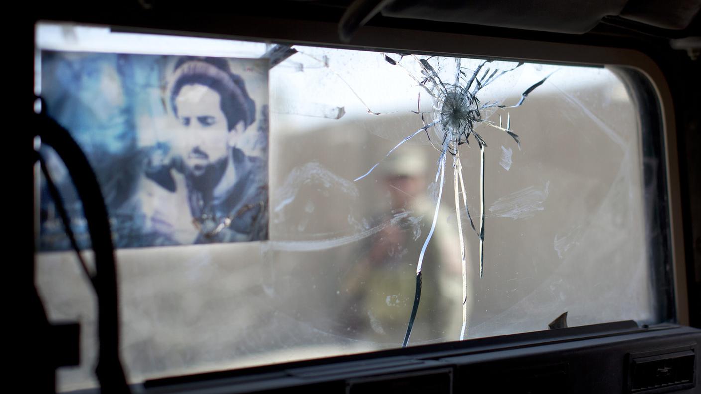 Una foto del comandante Ahmed Shah Massoud, assassinato nel 2001