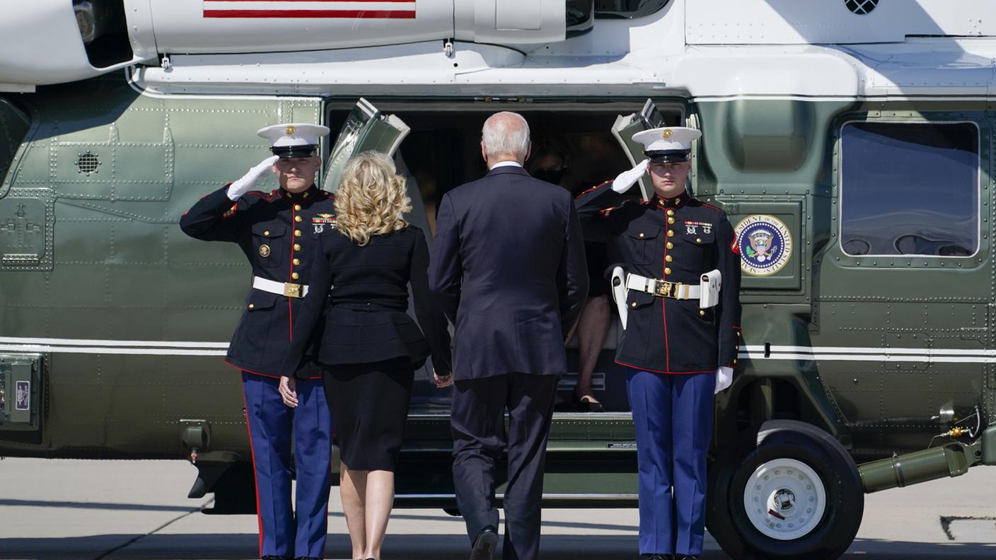 Joe Biden diretto a Shanksville dopo la cerimonia di New York