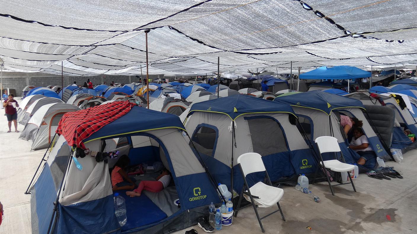 Loro non ci hanno ancora provato: una tendopoli, tappa intermedia nello Stato messicano di Tamaulipas